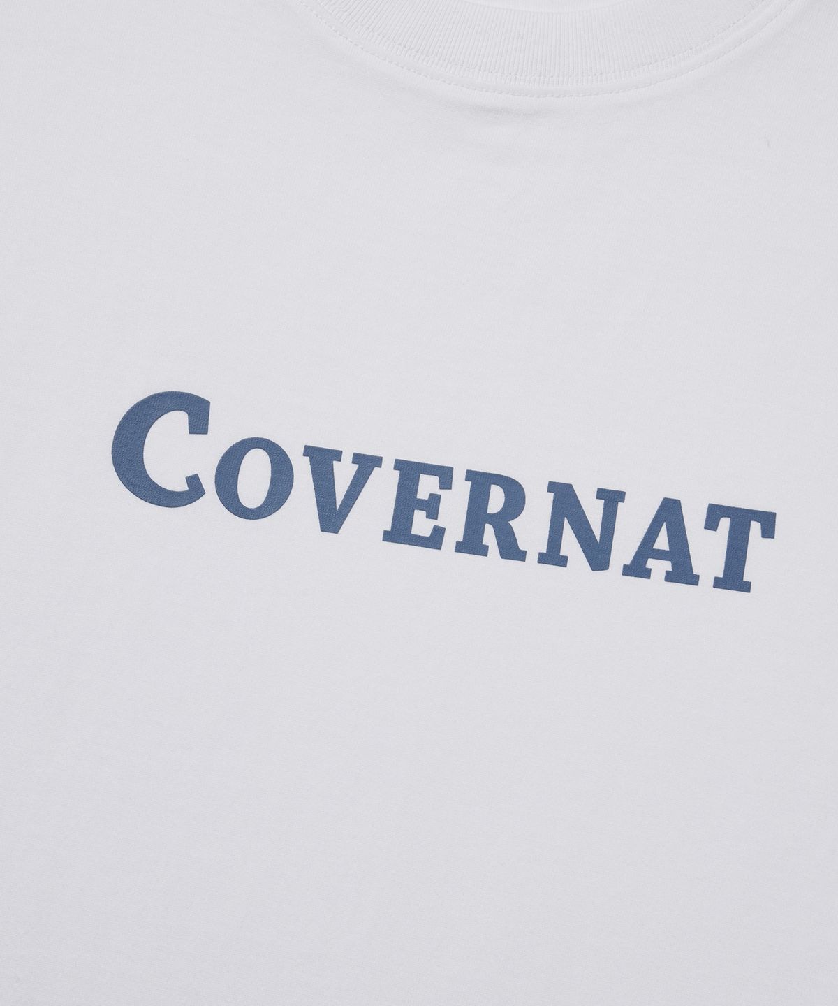 커버낫(COVERNAT) 센터 로고 롱슬리브 화이트