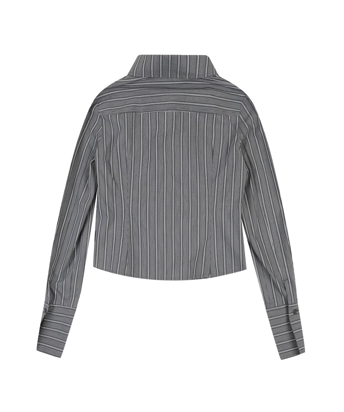 오디너리 홀리데이(ORDINARY HOLIDAY) MULTI STRIPE SLIM FIT SHIRT [CHARCOAL]