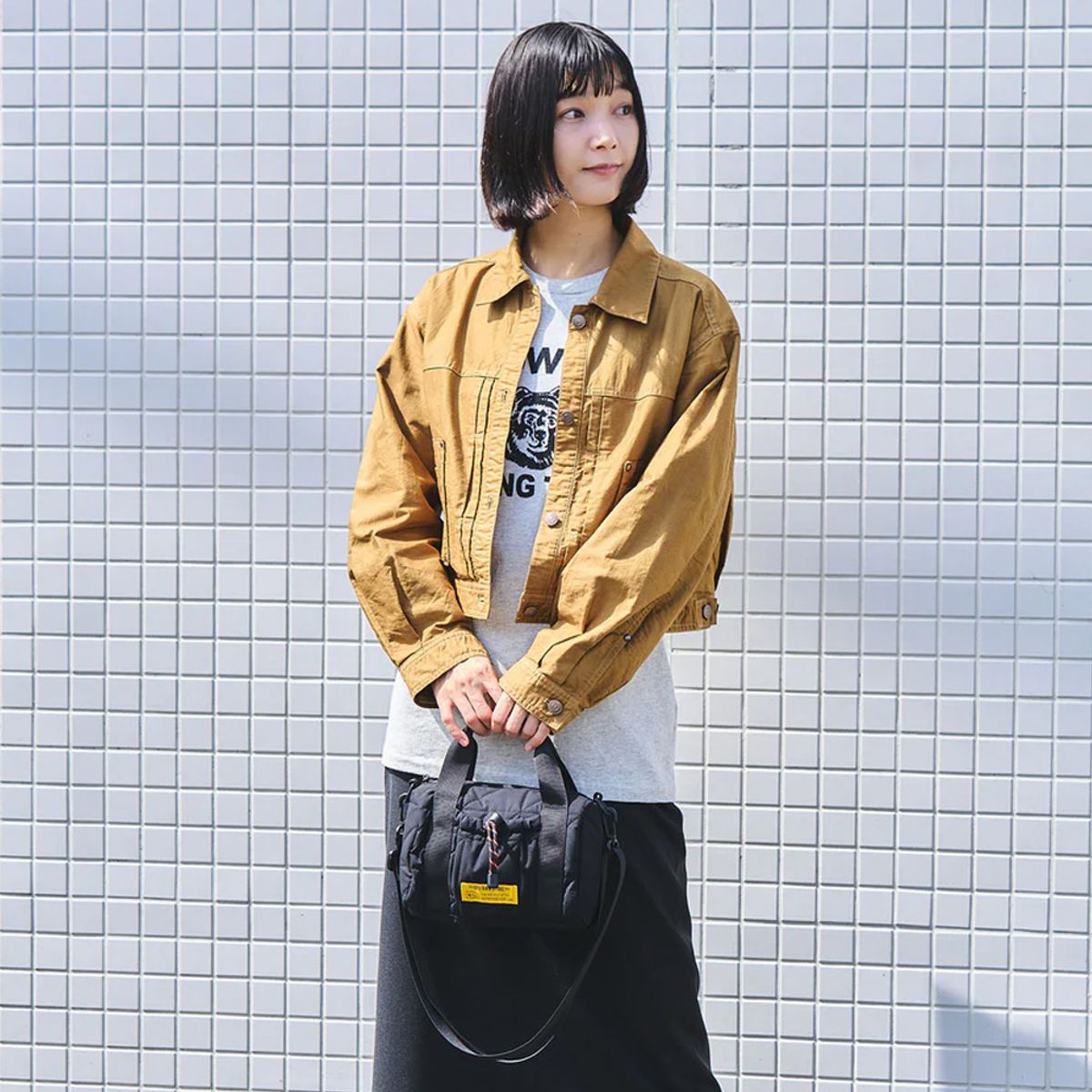 더블유피씨(W.P.C) kiu 스퀘어 패딩 미니 보스턴백 K476
