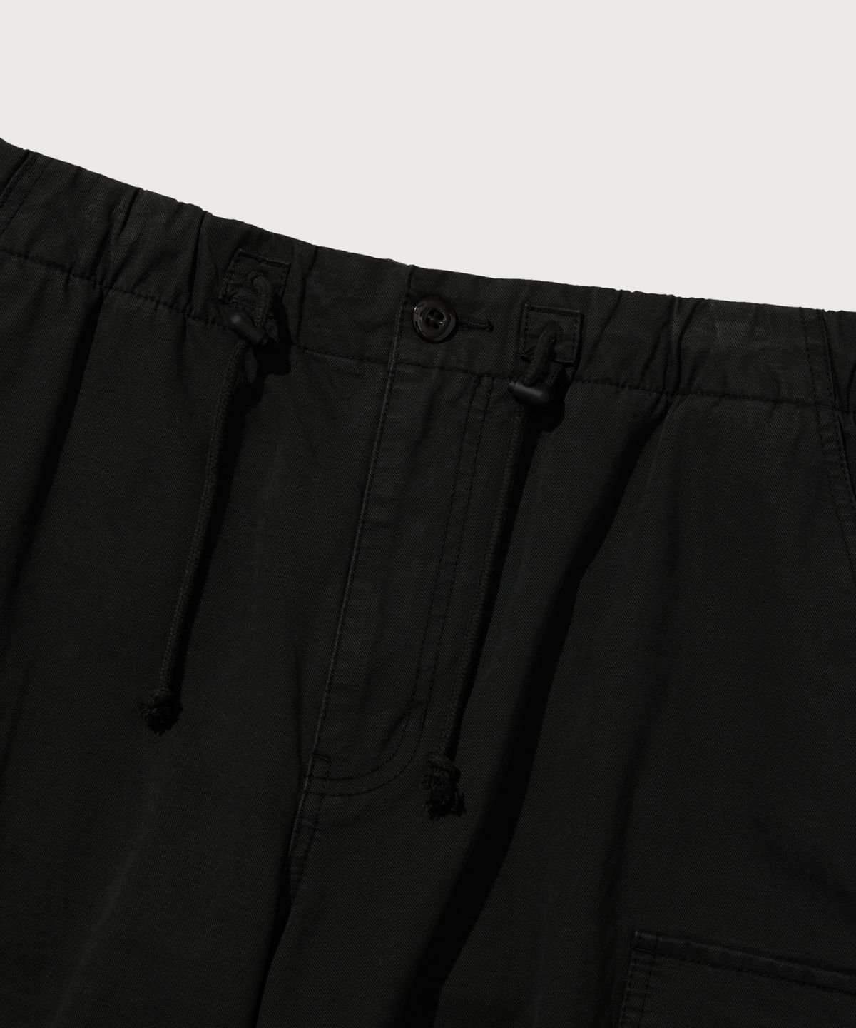 커버낫(COVERNAT) 와이드 코튼 파라슈트 팬츠 블랙