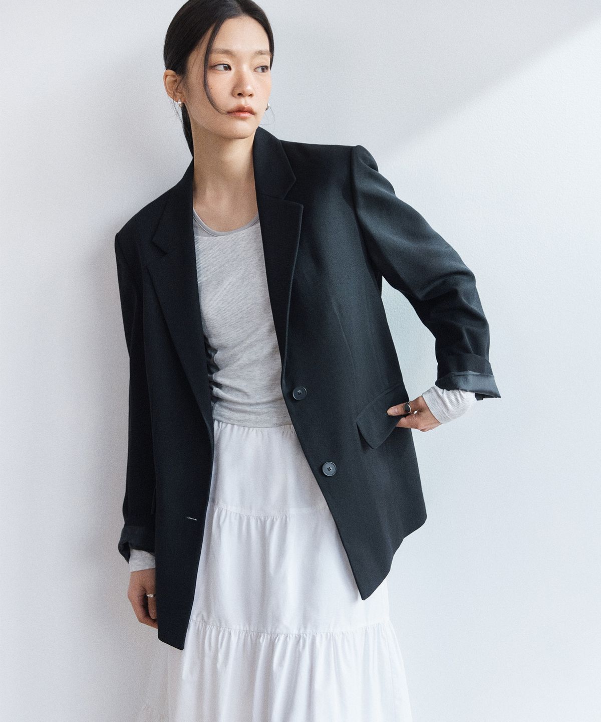 미쏘(MIXXO) 레이어드 긴팔 티셔츠_MIWLWG301A