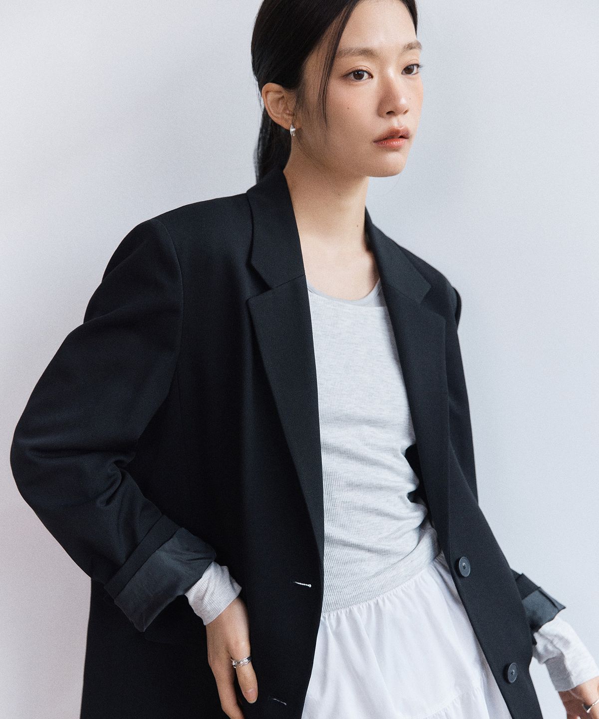 미쏘(MIXXO) 레이어드 긴팔 티셔츠_MIWLWG301A