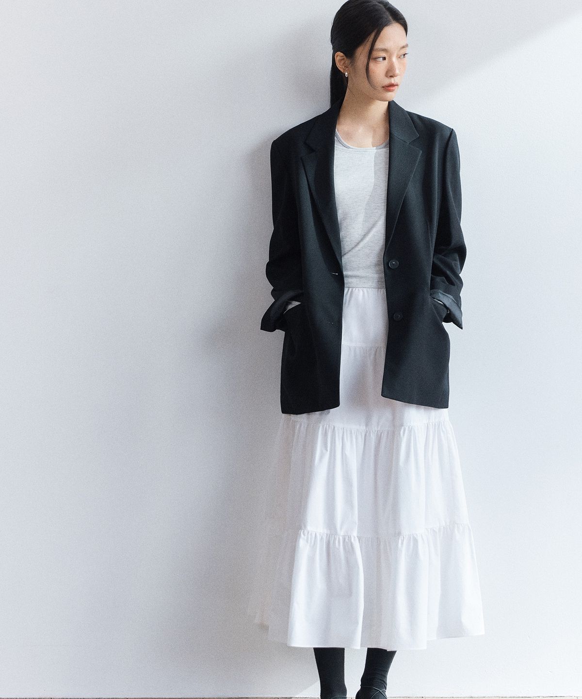 미쏘(MIXXO) 레이어드 긴팔 티셔츠_MIWLWG301A