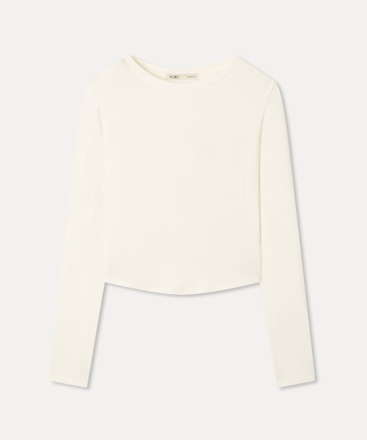 미쏘(MIXXO) 레이온 R넥 소프트 긴팔 티셔츠_MIWLWG90QA