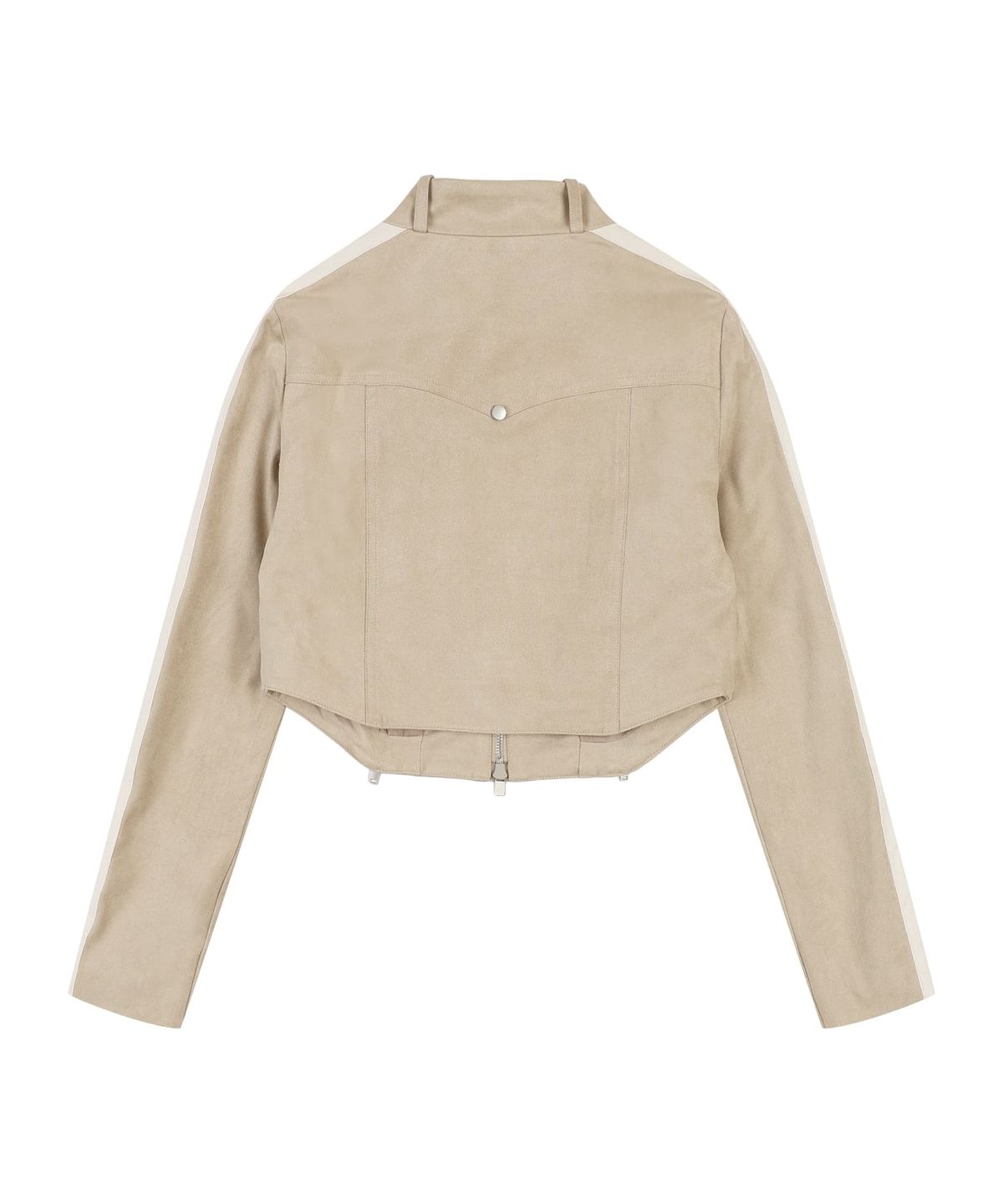 오디너리 홀리데이(ORDINARY HOLIDAY) SUEDE CROP JACKET [BEIGE]