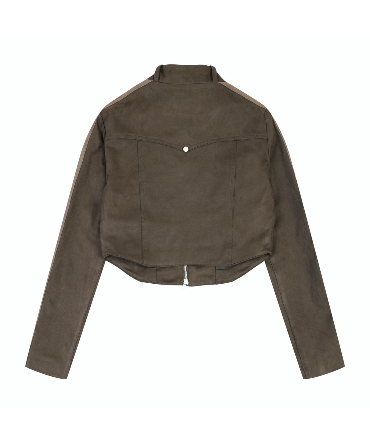 오디너리 홀리데이(ORDINARY HOLIDAY) SUEDE CROP JACKET [BROWN]