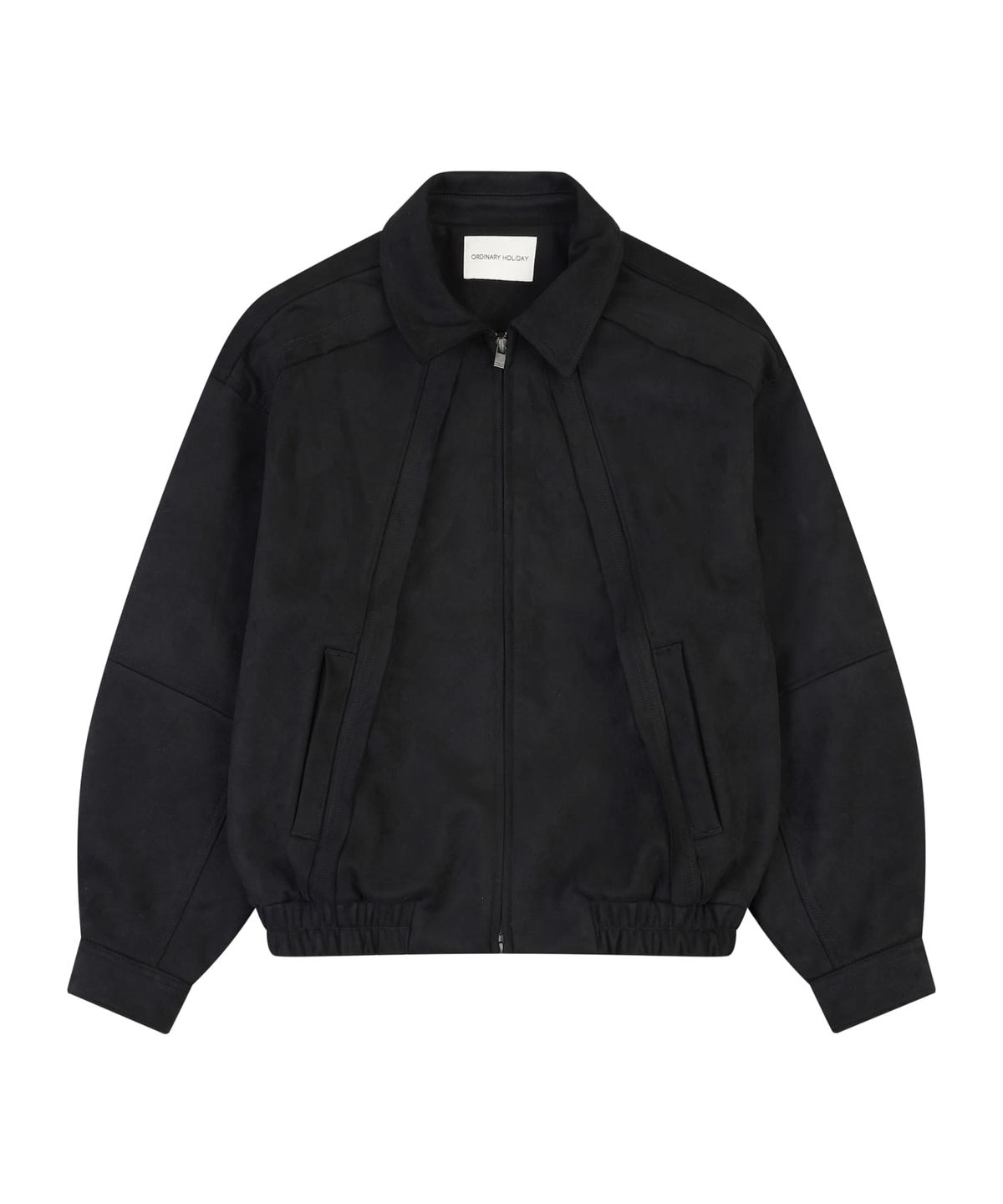 오디너리 홀리데이(ORDINARY HOLIDAY) SUEDE OVERFIT JUMPER [BLACK]