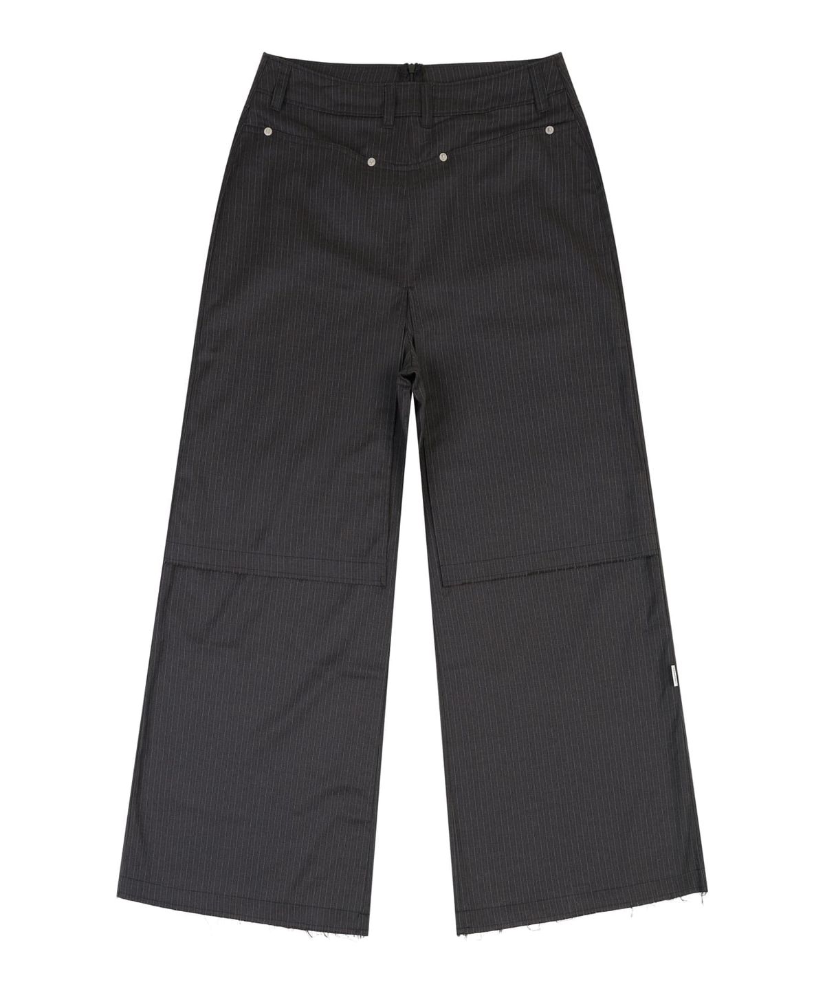 오디너리 홀리데이(ORDINARY HOLIDAY) SKIRT LAYERED PANTS [CHARCOAL]