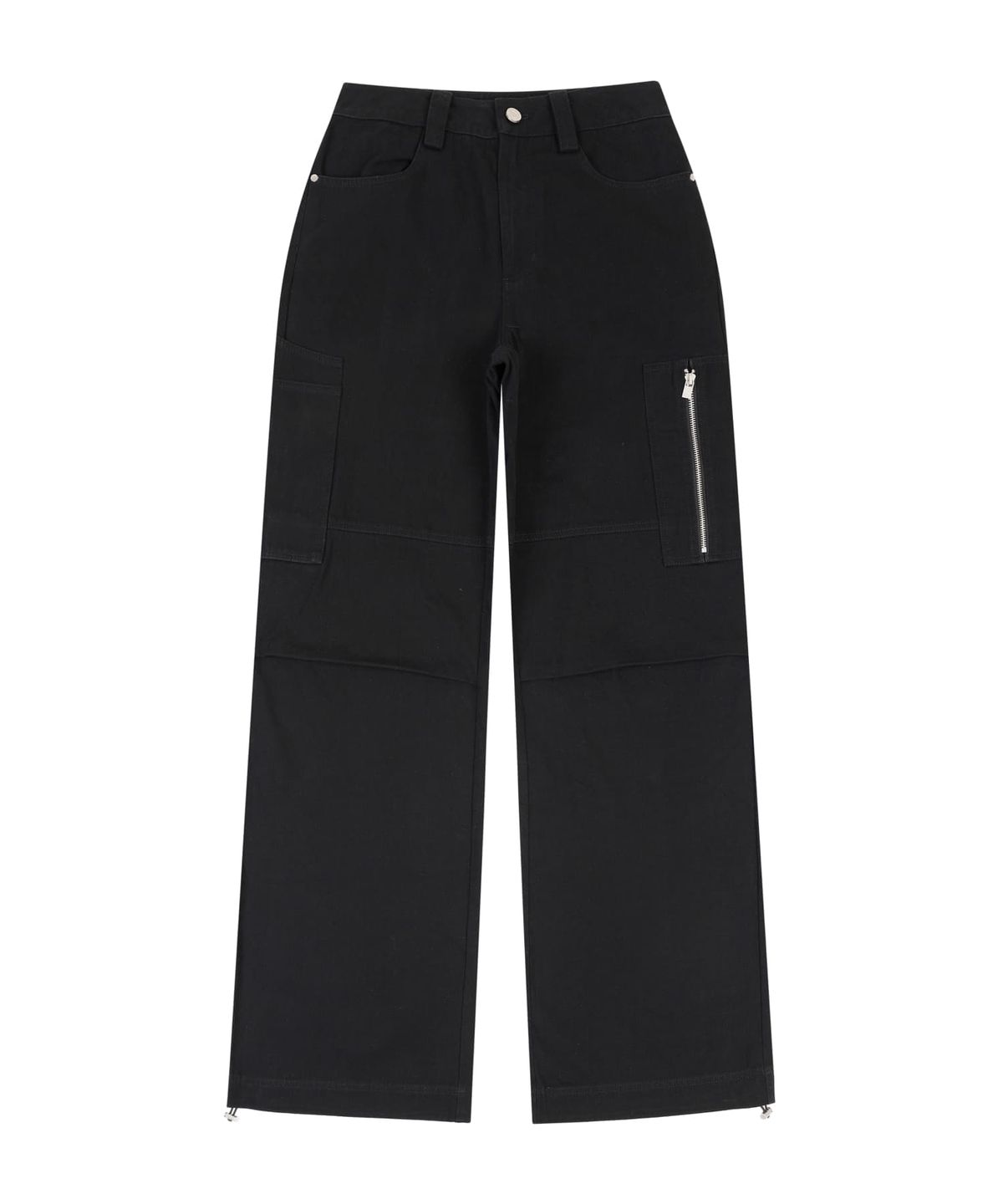 오디너리 홀리데이(ORDINARY HOLIDAY) WASHING COTTON CARGO PANTS [BLACK]