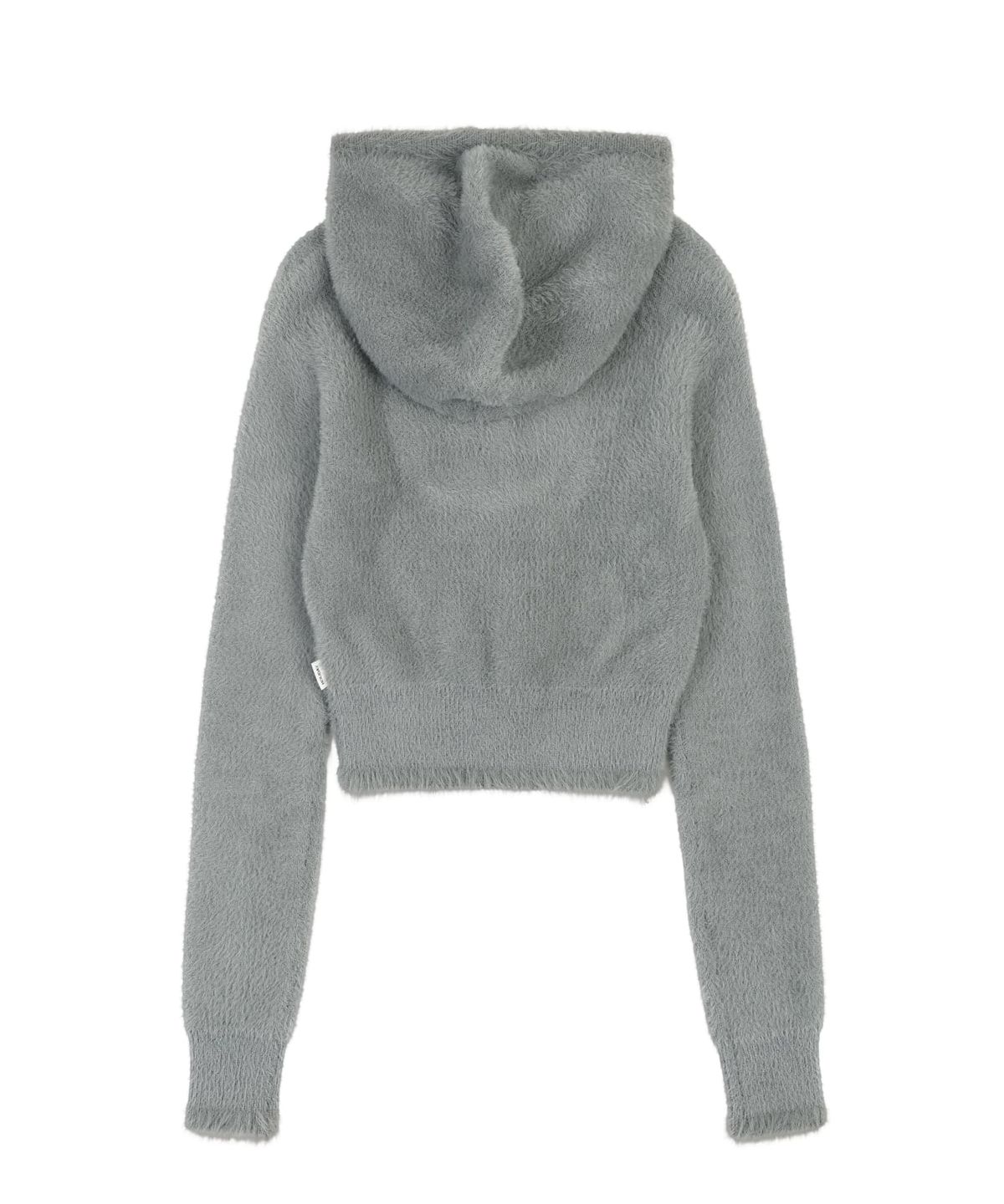 오디너리 홀리데이(ORDINARY HOLIDAY) HOOD HAIRY CARDIGAN [GRAY]