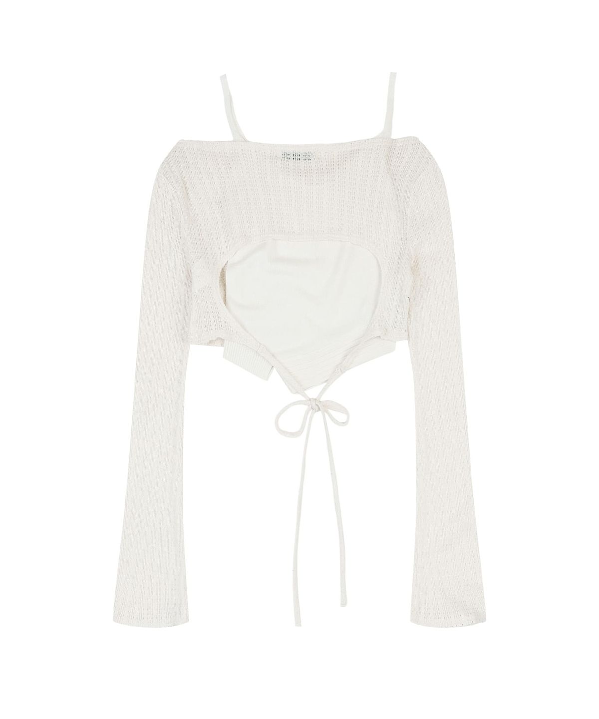 오디너리 홀리데이(ORDINARY HOLIDAY) BOLERO TOP SET [IVORY]