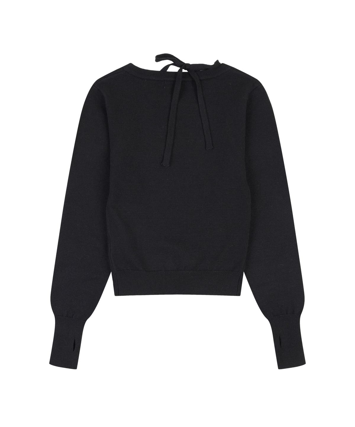 오디너리 홀리데이(ORDINARY HOLIDAY) BOLERO KNIT TOP [BLACK]