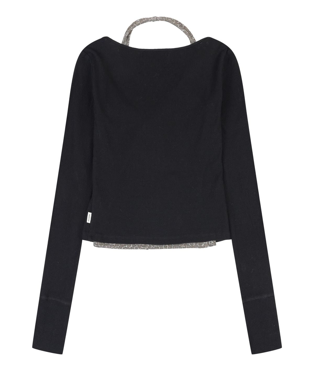 오디너리 홀리데이(ORDINARY HOLIDAY) HALTER LAYERED SET [BLACK]