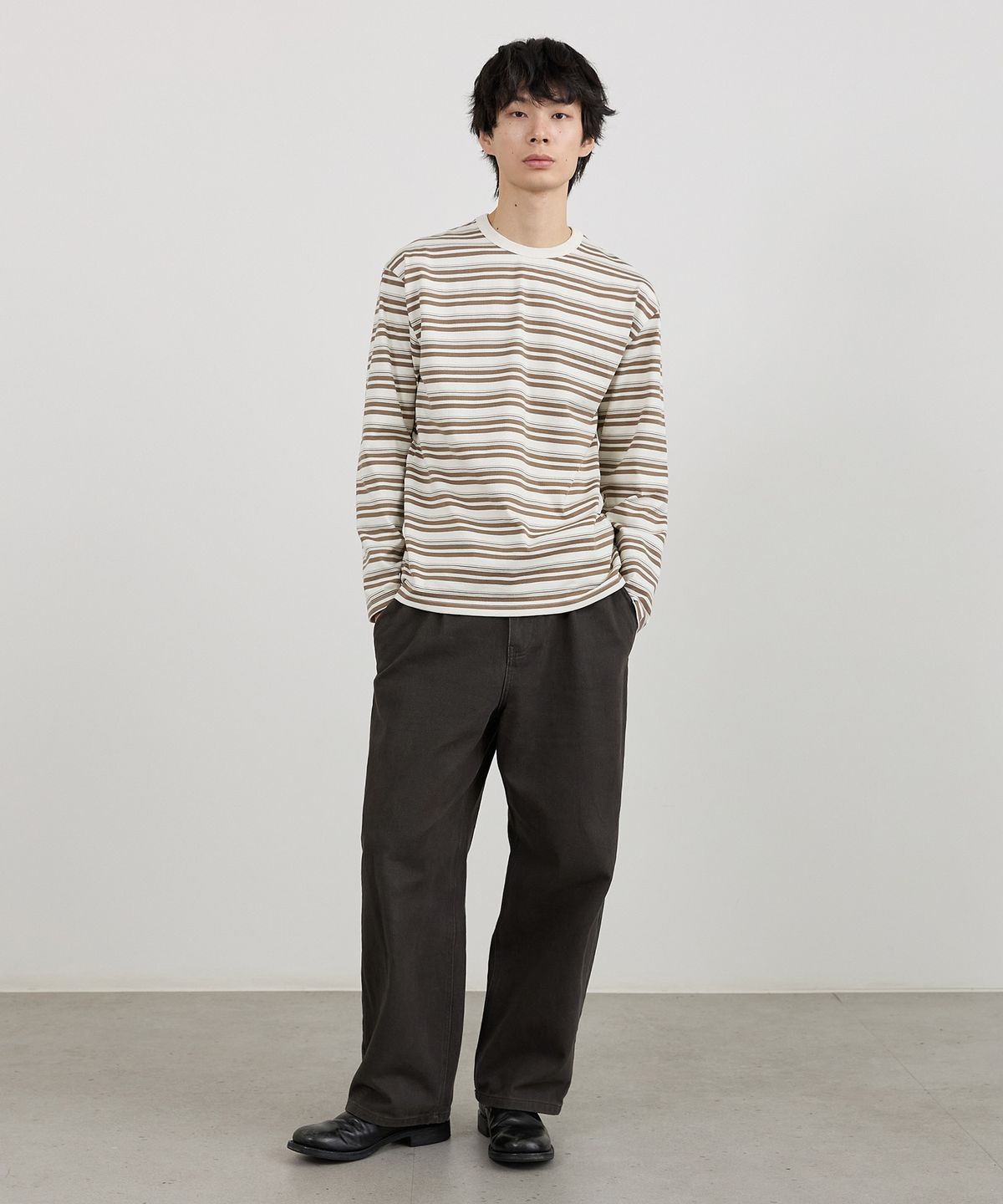 티메이커(TMAKER) 데일리 멀티 스트라이프 롱슬리브 LBE