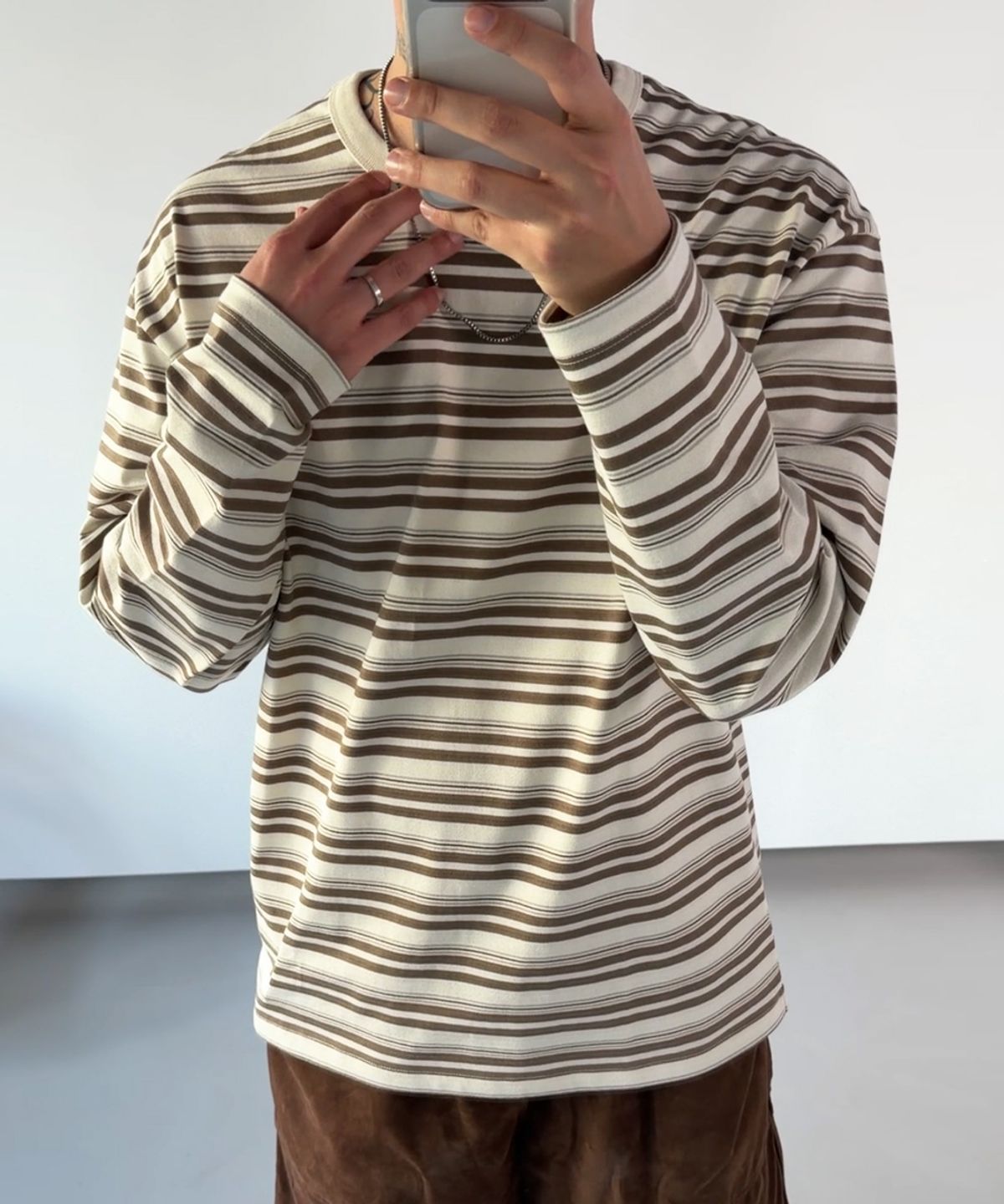 티메이커(TMAKER) 데일리 멀티 스트라이프 롱슬리브 LBE