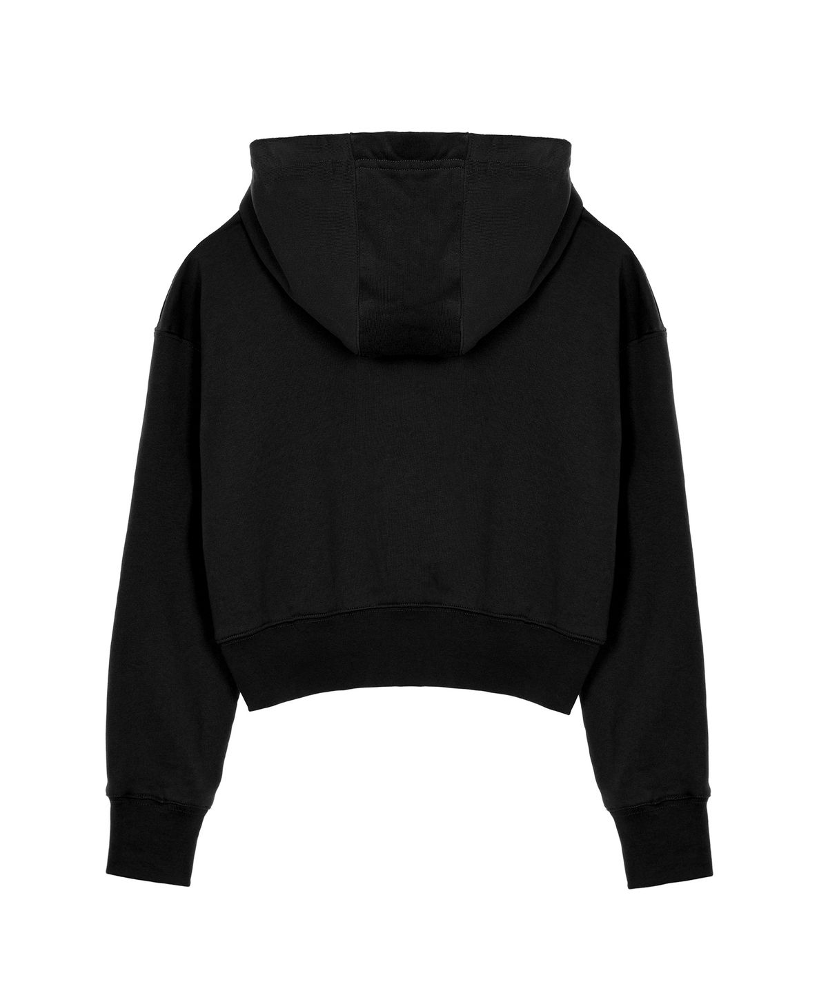 닉앤니콜(NICK&NICOLE) NNN PATCH CROP HOOD ZIP UP_BLACK