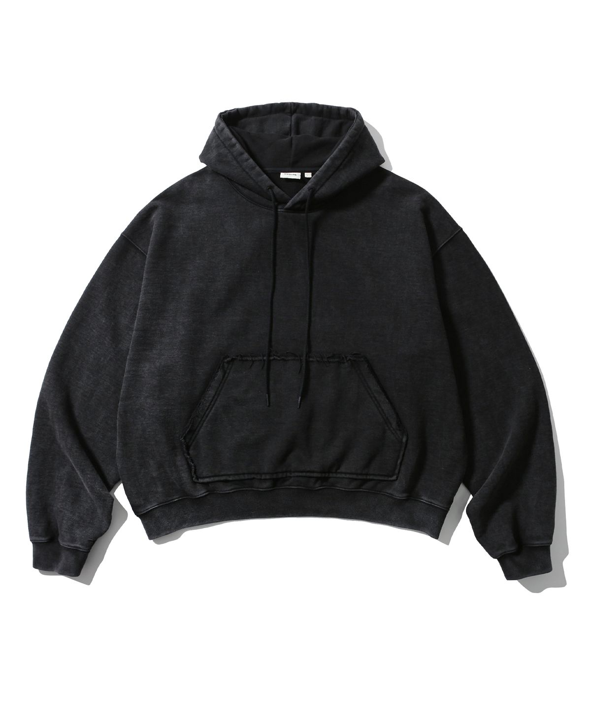 앵글런(ANGLAN) Heavyweight Washed Hoodie - Black