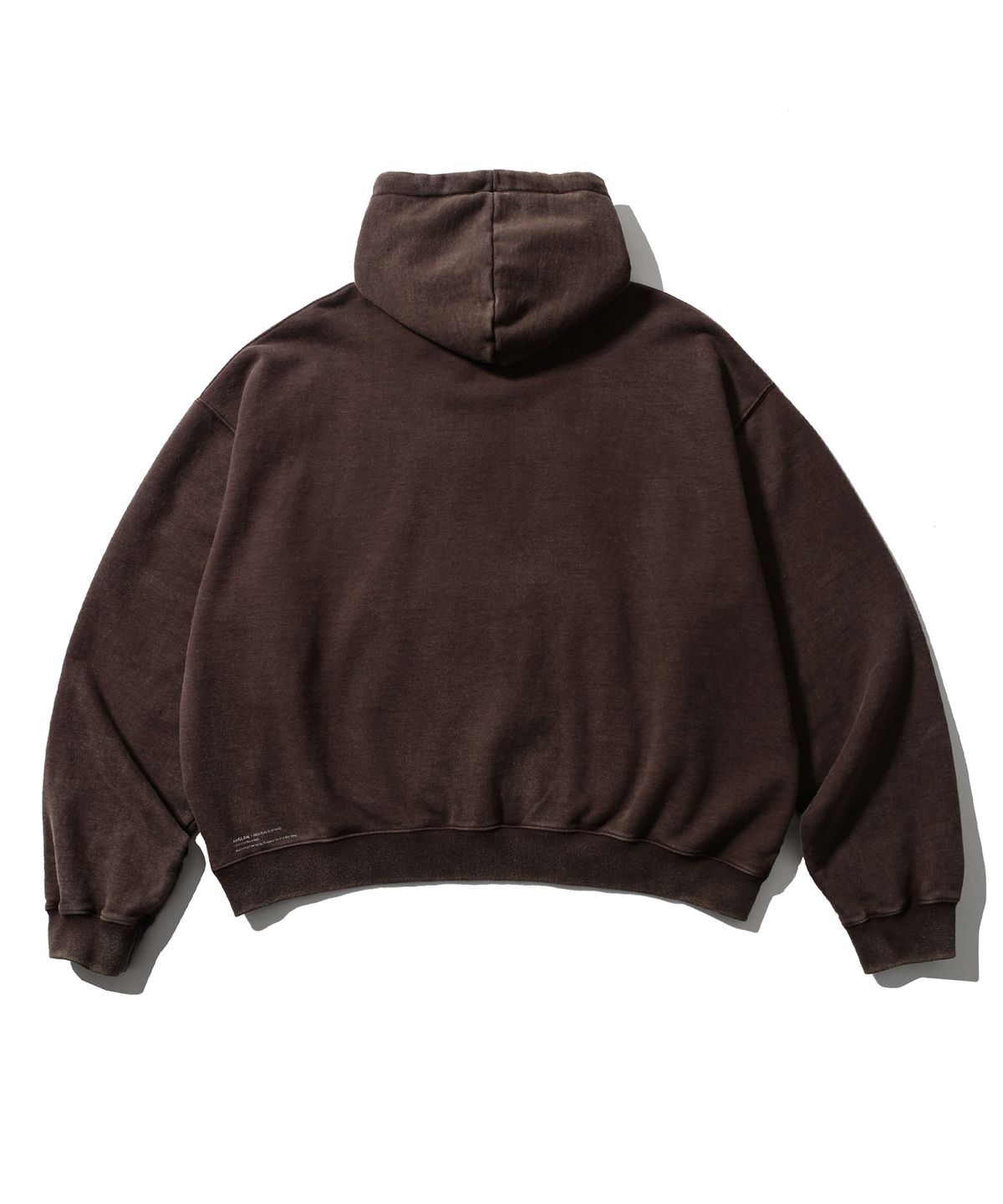 앵글런(ANGLAN) Heavyweight Washed Hoodie - Brown