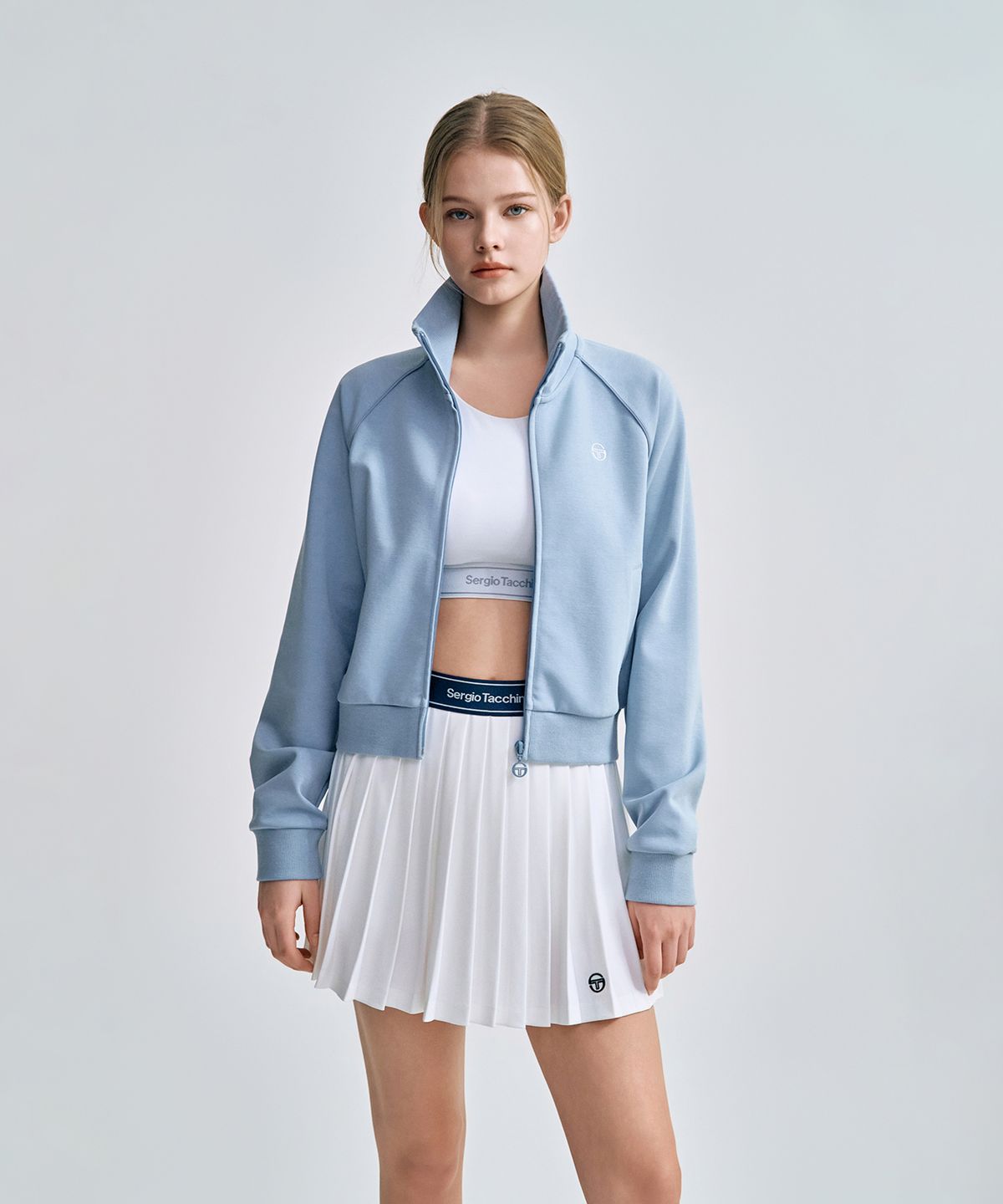 세르지오 타키니(SERGIO TACCHINI) W 쿠쉬라이트 트랙탑 (L.Indigo)