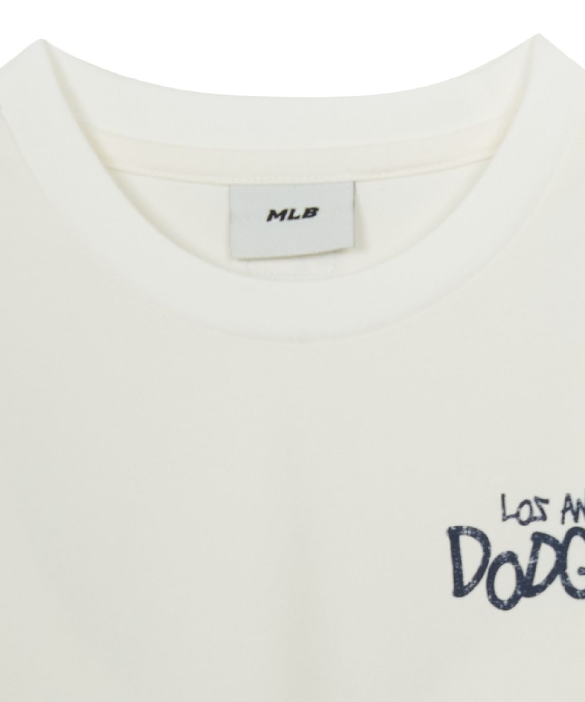 엠엘비 키즈(MLB KIDS) 스트릿 베이직 레이어드 긴팔 티셔츠 LA (Ivory)