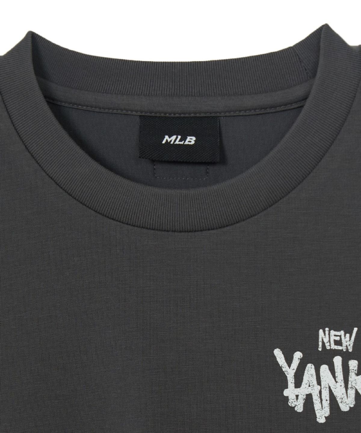 엠엘비 키즈(MLB KIDS) 스트릿 베이직 레이어드 긴팔 티셔츠 NY (Charcoal Grey)