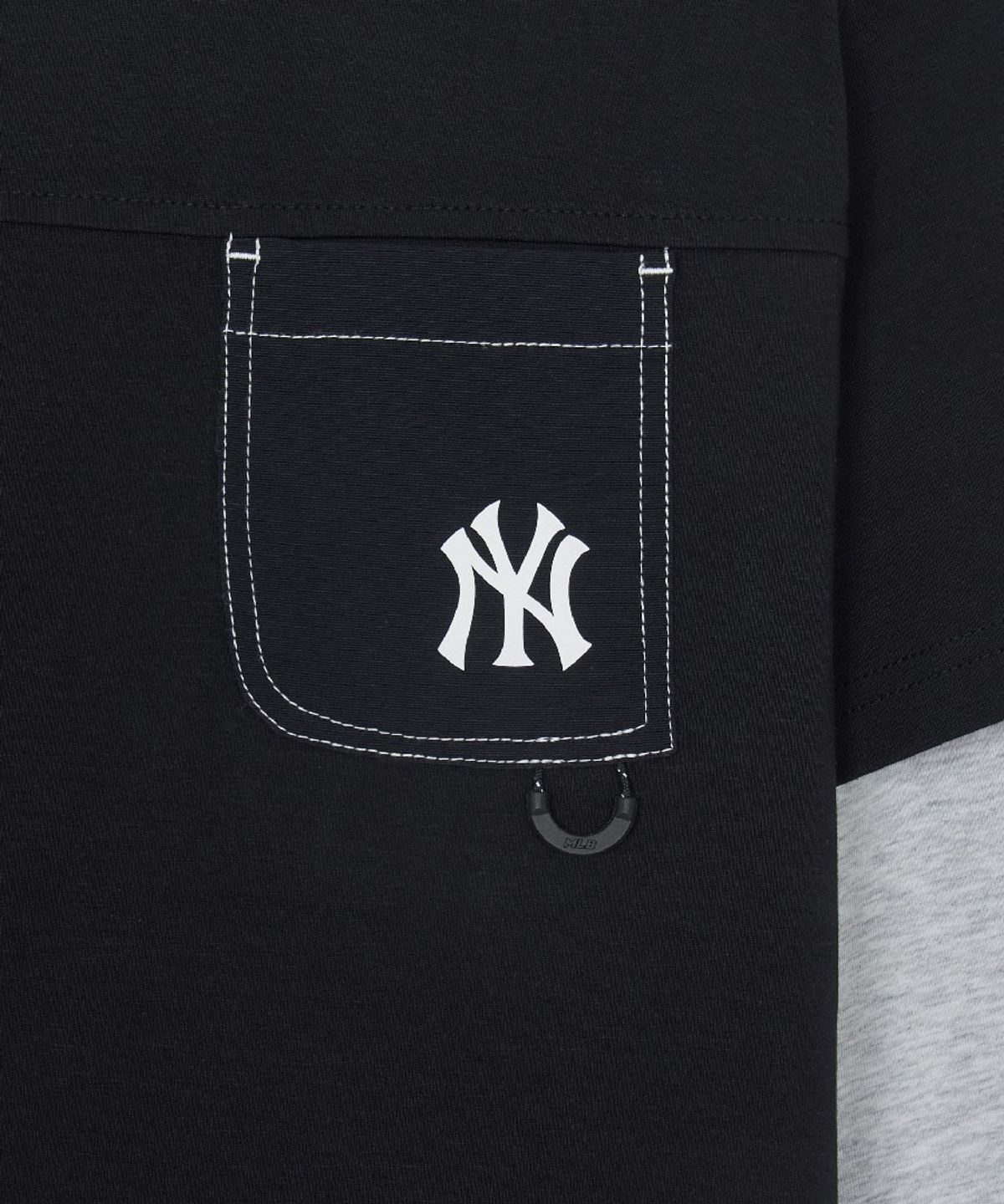 엠엘비 키즈(MLB KIDS) 아웃도어 베이직 포켓 긴팔 티셔츠 NY (Black)