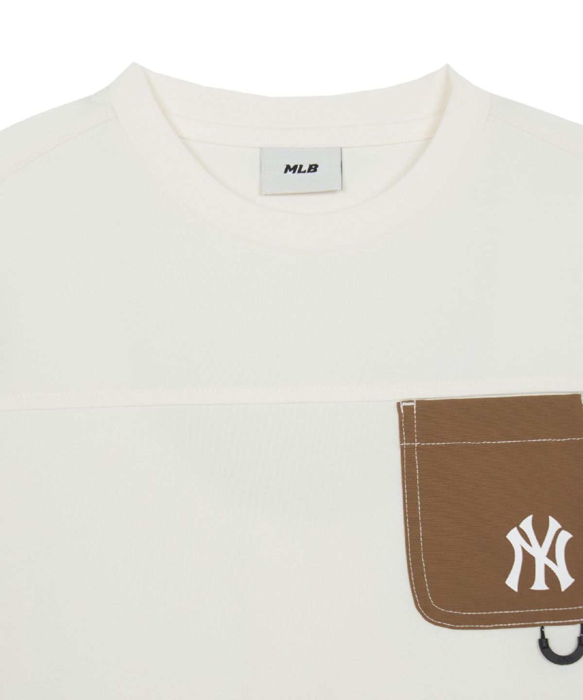 엠엘비 키즈(MLB KIDS) 아웃도어 베이직 포켓 긴팔 티셔츠 NY (Ivory)