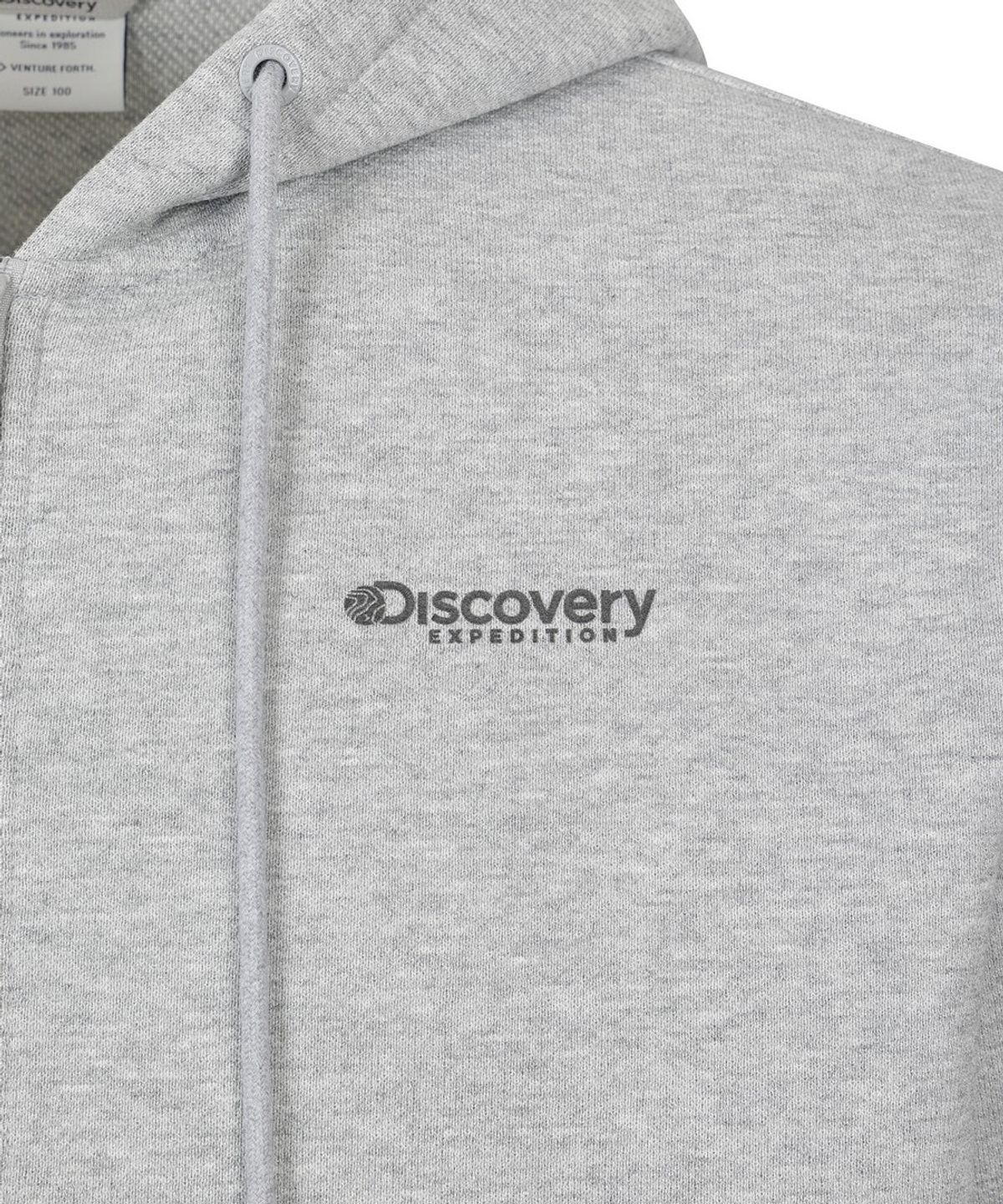 디스커버리 익스페디션(DISCOVERY EXPEDITION) 남성 자카드 트레이닝 후드 자켓 (M/GREY)