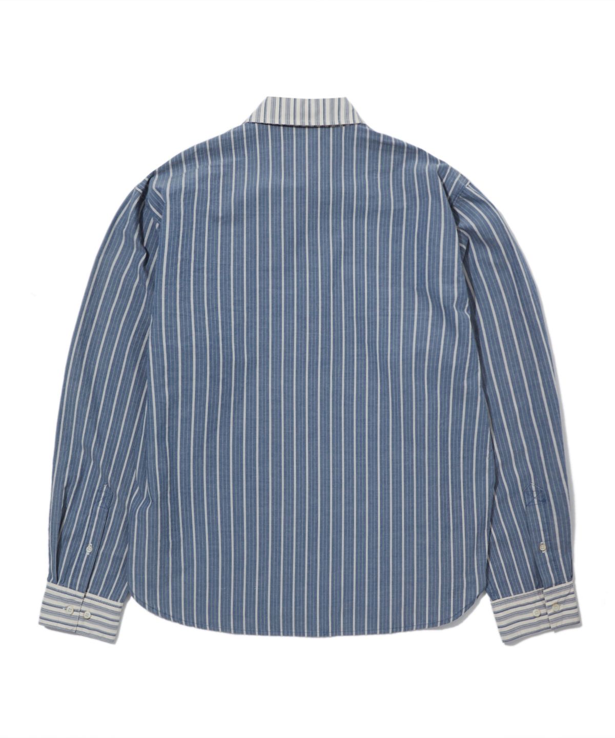 펜필드(PENFIELD) [TRAILWEAR]페이디드 클레릭 셔츠 네이비_FS1WR05U