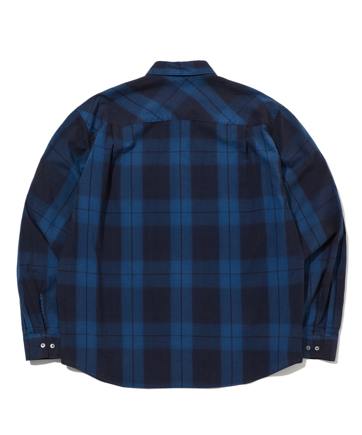 펜필드(PENFIELD) 워시드 인디고 체크 셔츠 인디고_FS1WR53U