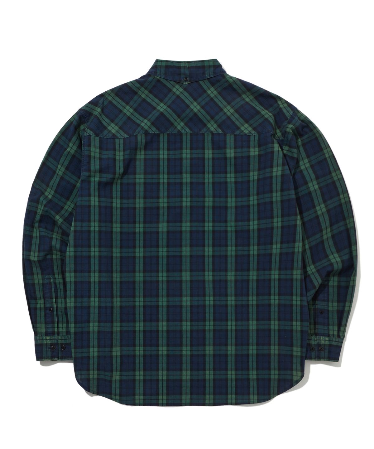 펜필드(PENFIELD) 워시드 코튼 체크 셔츠 그린_FS1WR52U