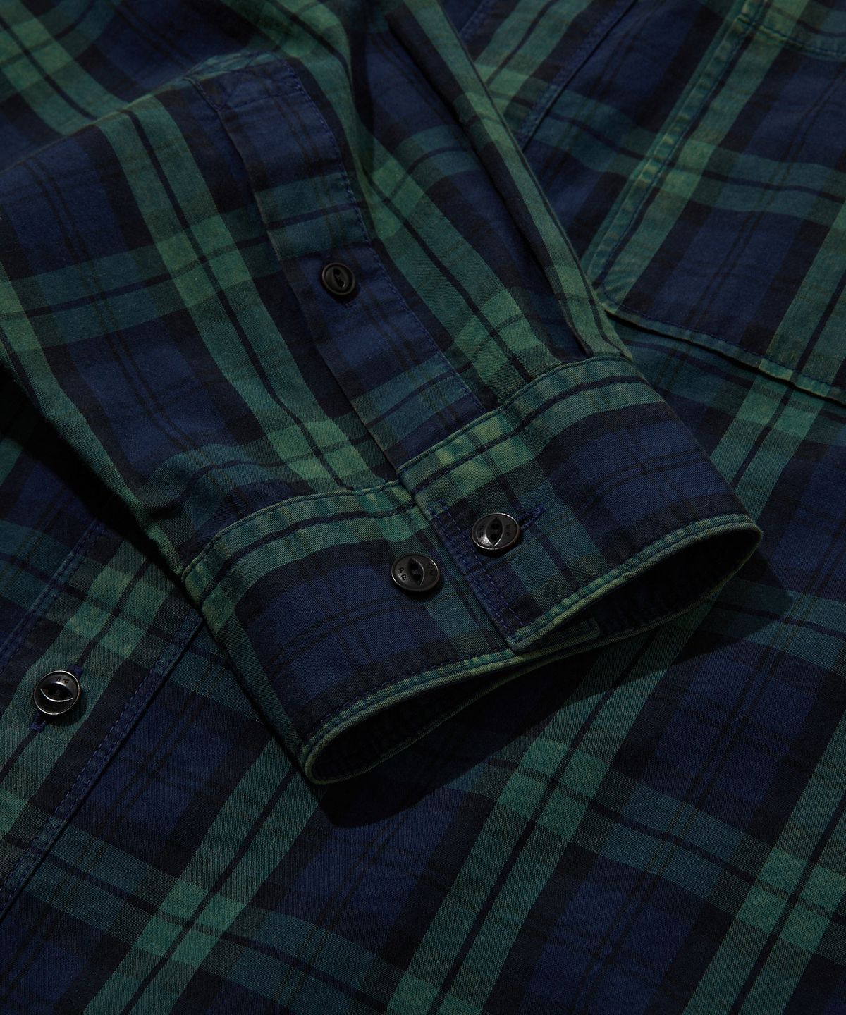 펜필드(PENFIELD) 워시드 코튼 체크 셔츠 그린_FS1WR52U