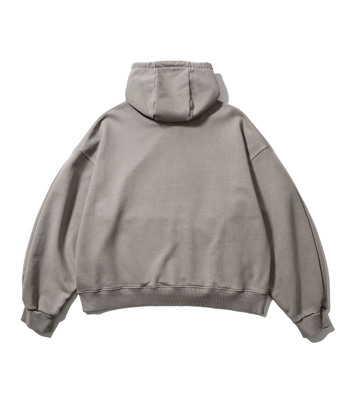 앵글런(ANGLAN) Valley Tuck Sweat Balloon Hoodie - Washed Beige