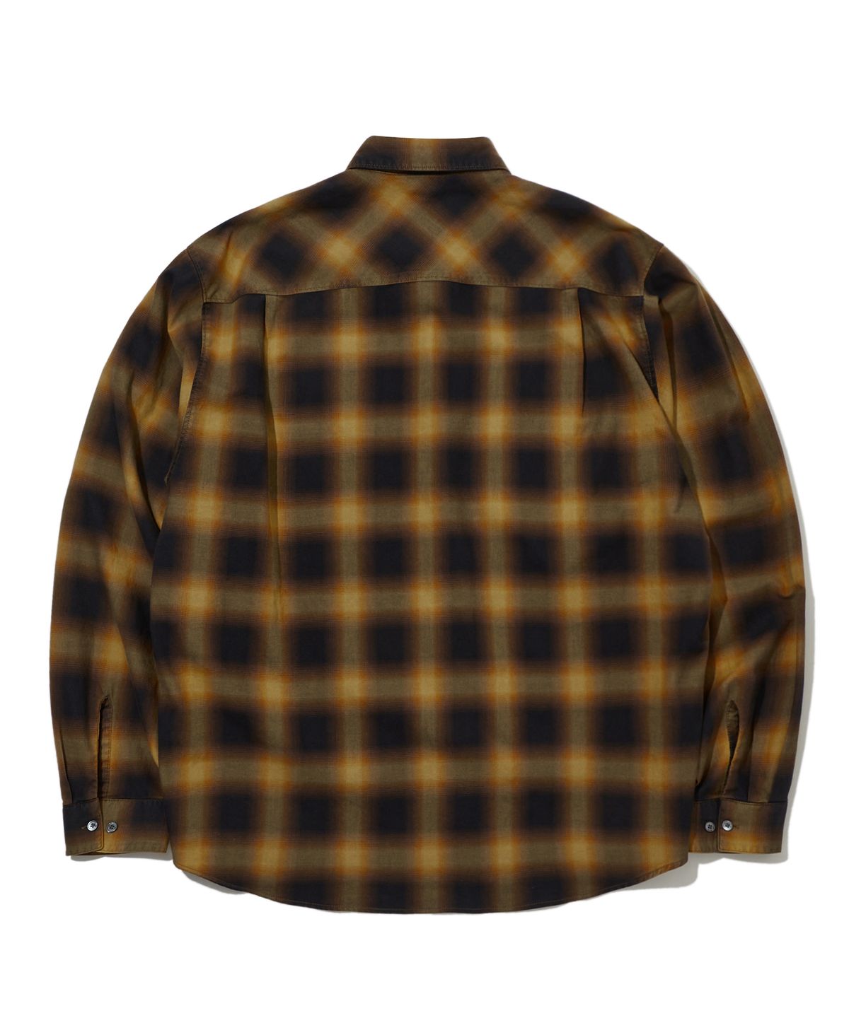 펜필드(PENFIELD) 워시드 옴브레 워크 셔츠 옐로우_FS1WR50U