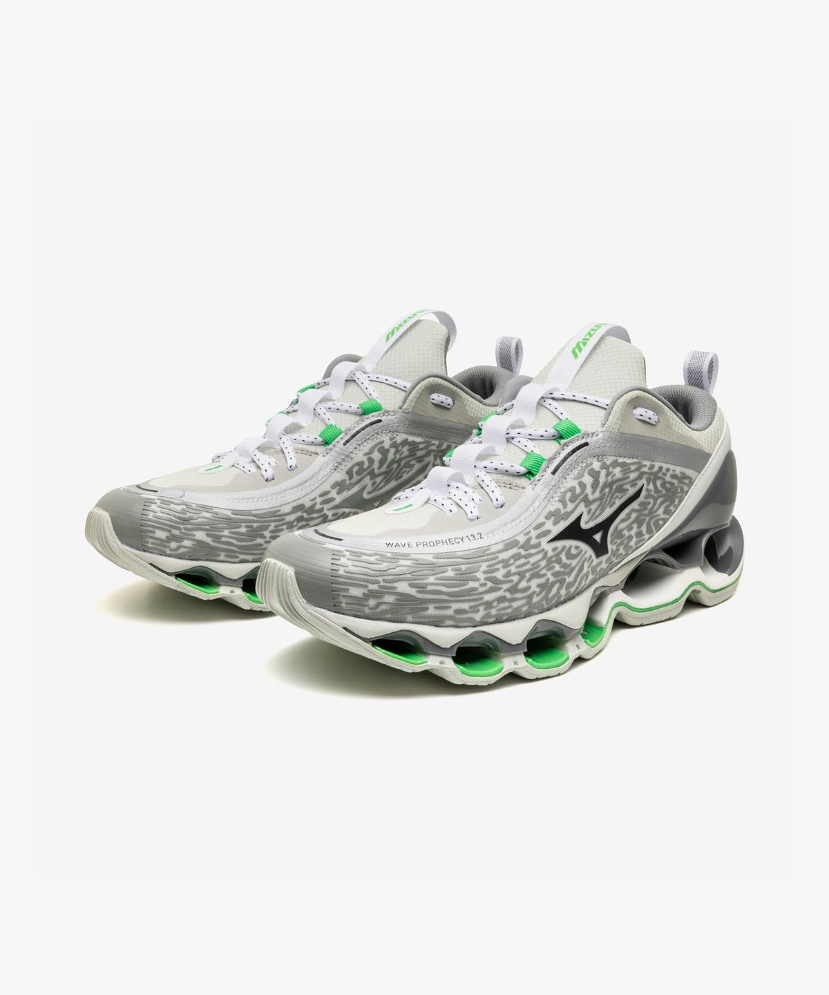 미즈노(MIZUNO) (공용) 웨이브 프로페시 13.2 - 하버 미스트:블랙:바이브런트 그린 / D1GA261303