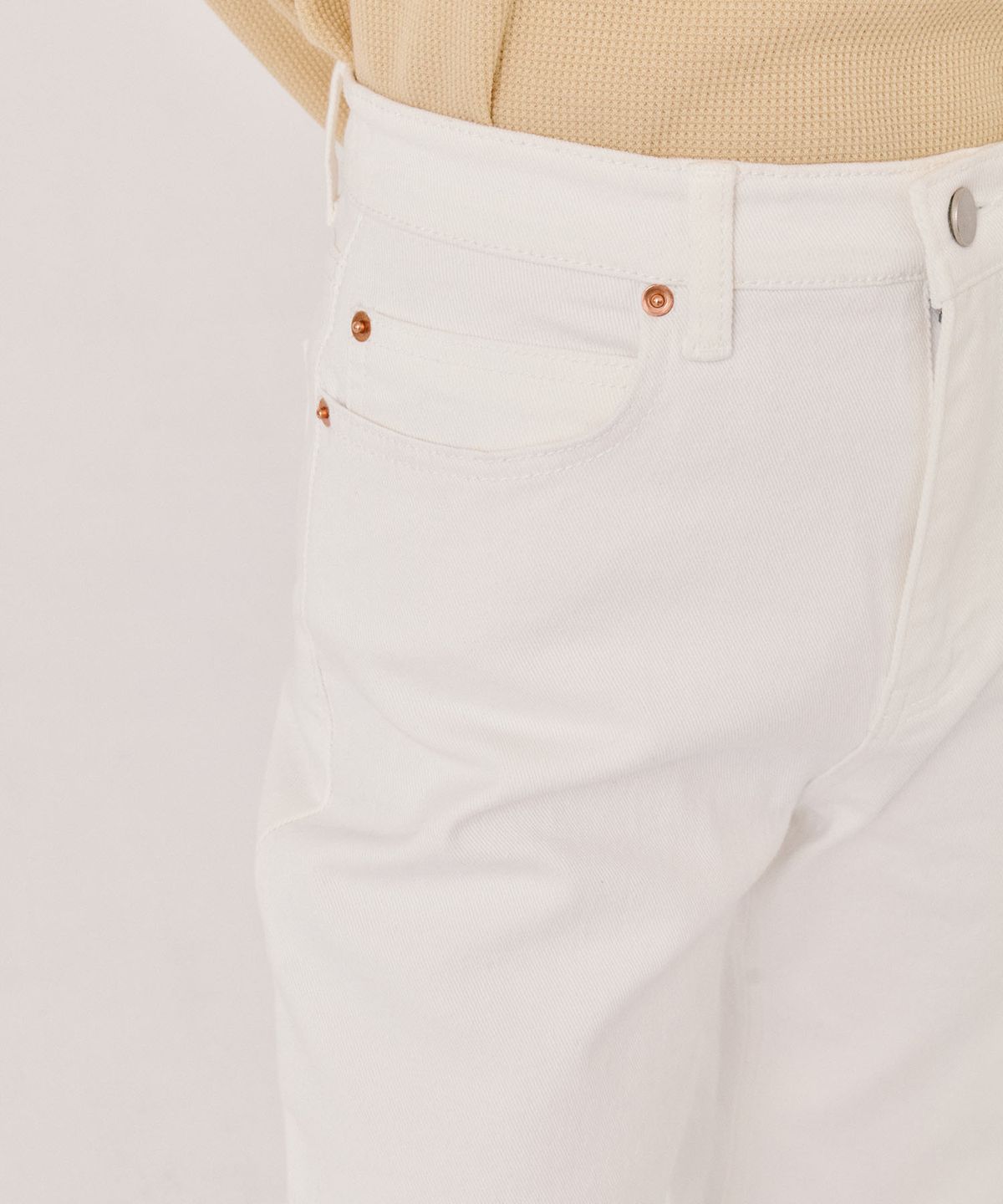그라스플랜(GRASPLAN) Daily Crop Denim_White