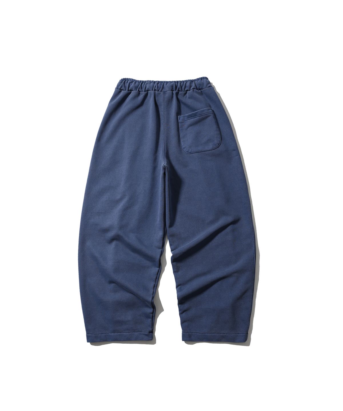 앵글런(ANGLAN) Valley Tuck Sweat Balloon Pants - Washed Blue