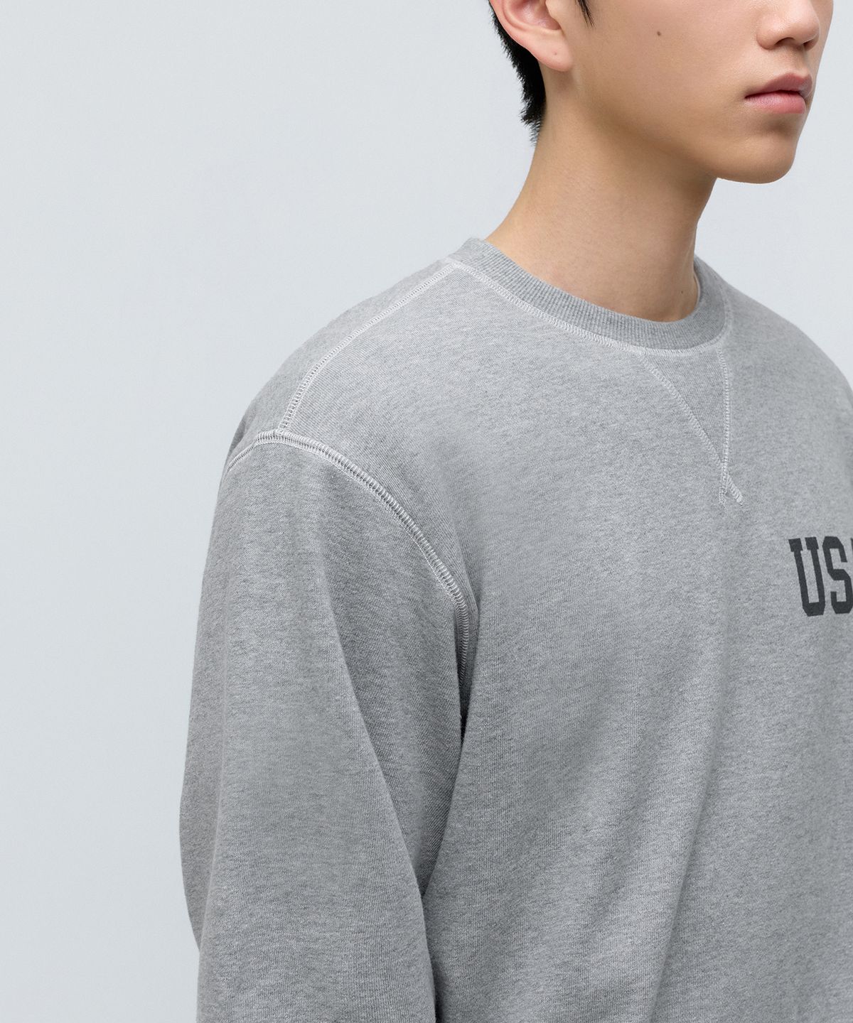 무신사 스탠다드(MUSINSA STANDARD) USAF 스웨트 셔츠 [미디엄 그레이]