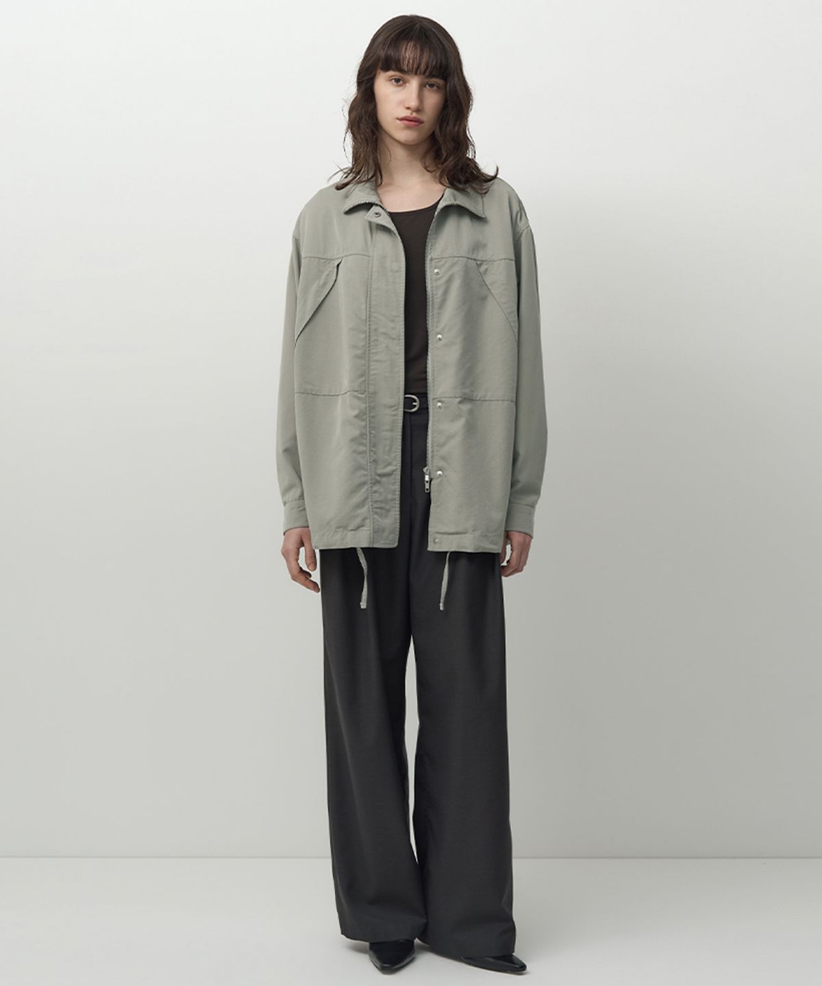 러프사이드 화이트라벨(ROUGH SIDE WHITE LABEL) Urban Utility Jacket Sage