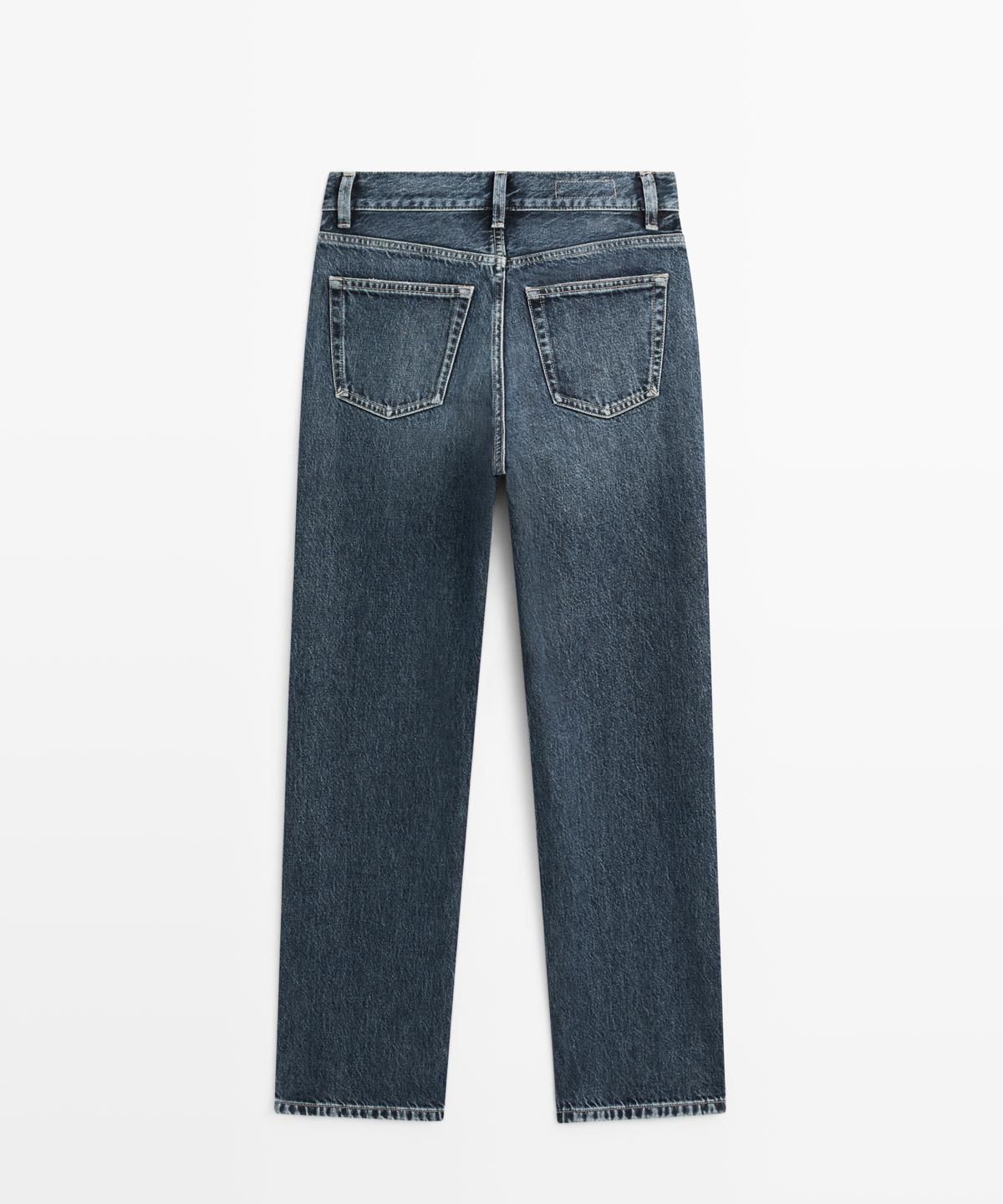 마시모두띠(MASSIMO DUTTI) 스트레이트핏 하이웨이스트 데님 팬츠