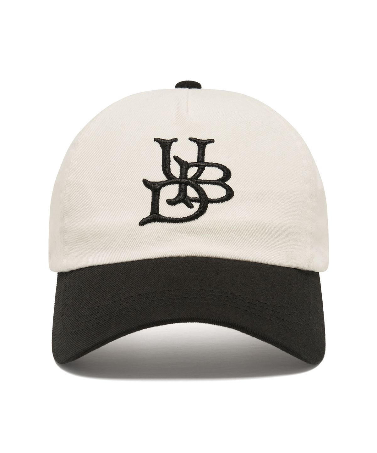 어반디타입(URBANDTYPE) 빈티지 워시드 UBD 볼캡_아이보리
