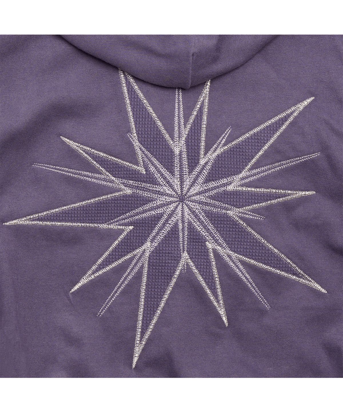 투위드(TUEWID) Tuewid waffle patched set up purple hoodie zip up