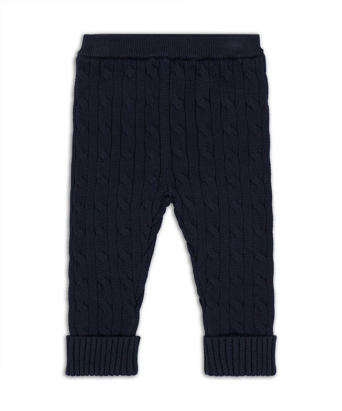 폴로 랄프 로렌 칠드런(POLO RALPH LAUREN CHILDREN) 케이블 니트 코튼 카디건 앤 팬츠 세트-네이비