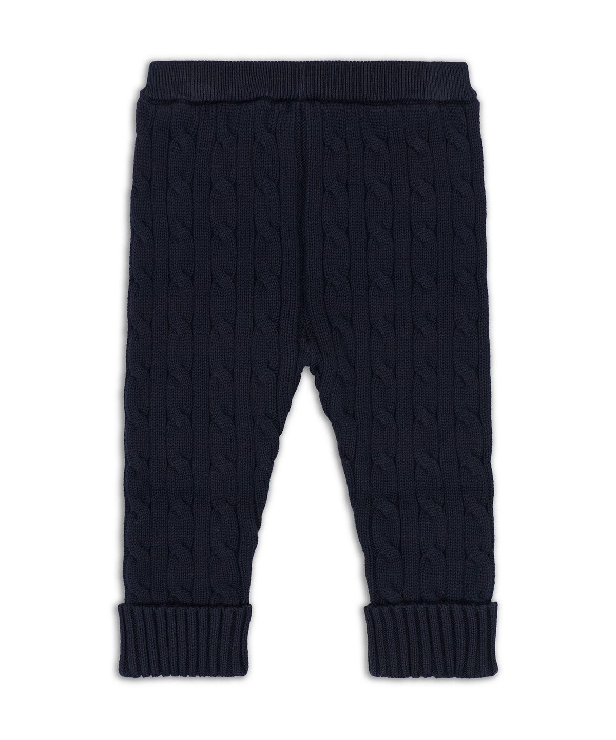 폴로 랄프 로렌 칠드런(POLO RALPH LAUREN CHILDREN) 케이블 니트 코튼 카디건 앤 팬츠 세트-네이비