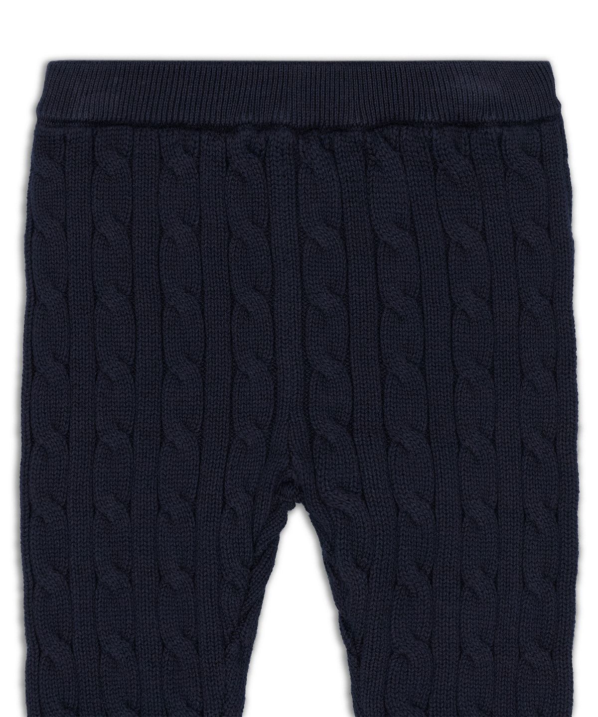 폴로 랄프 로렌 칠드런(POLO RALPH LAUREN CHILDREN) 케이블 니트 코튼 카디건 앤 팬츠 세트-네이비