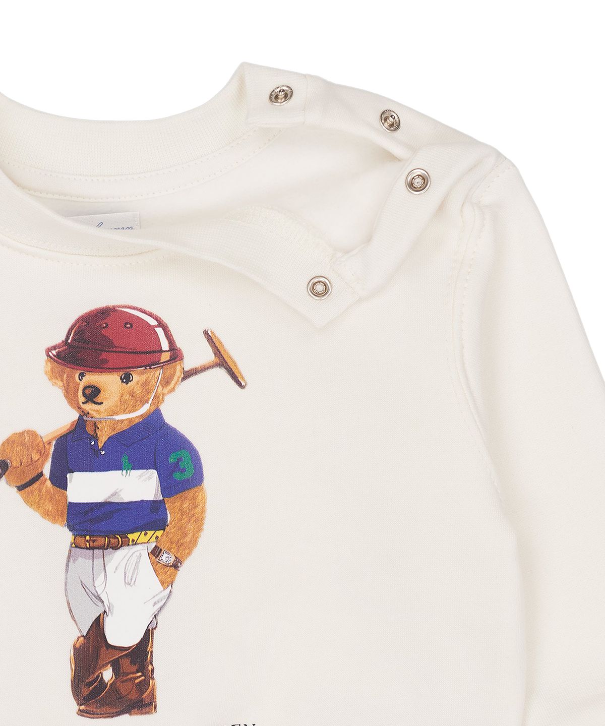 폴로 랄프 로렌 칠드런(POLO RALPH LAUREN CHILDREN) 폴로 베어 플리스 스웨트셔츠-화이트