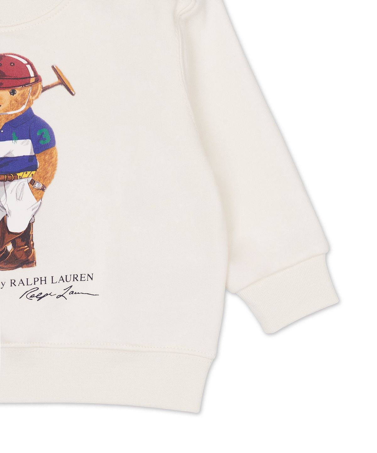 폴로 랄프 로렌 칠드런(POLO RALPH LAUREN CHILDREN) 폴로 베어 플리스 스웨트셔츠-화이트
