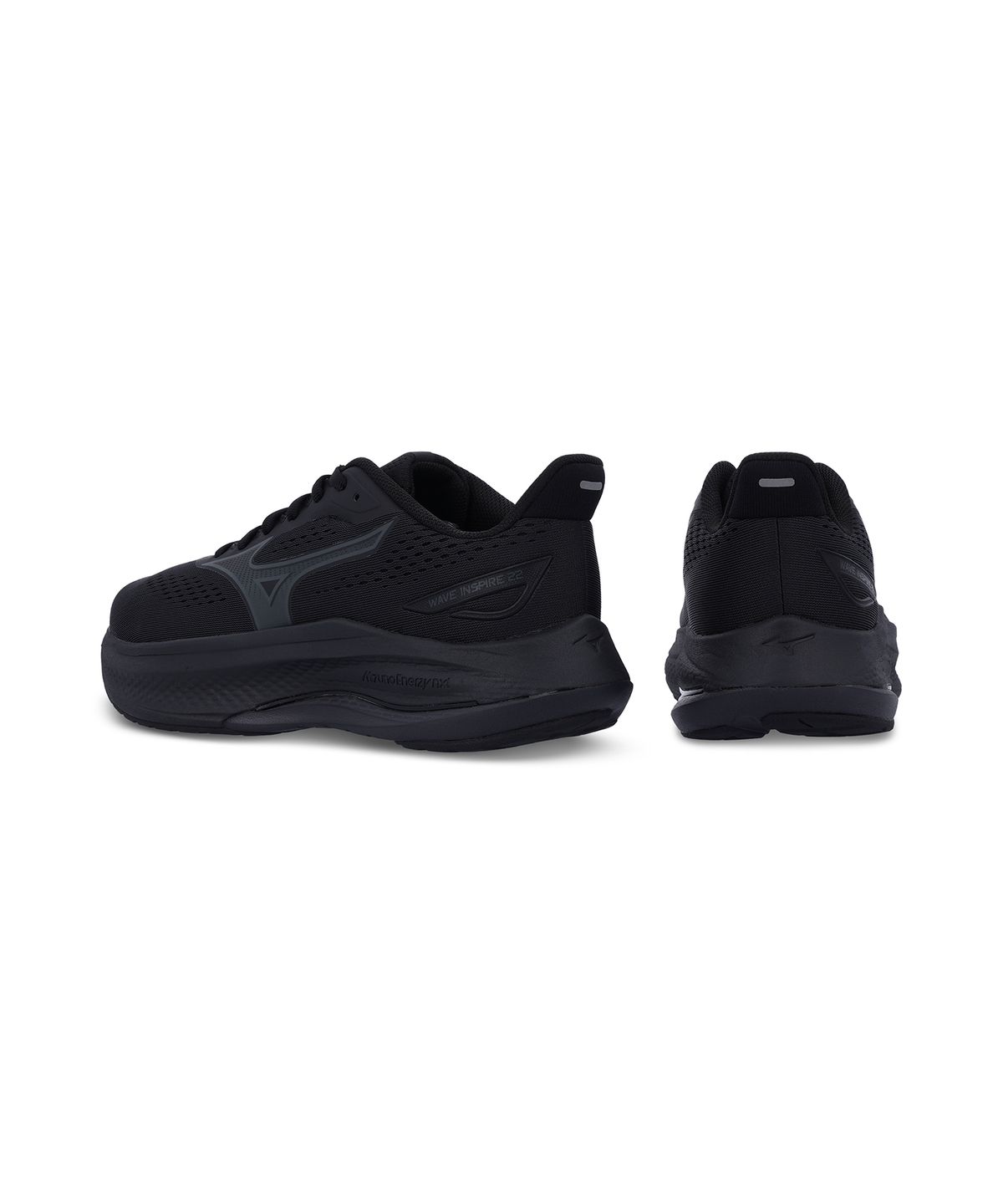 미즈노(MIZUNO) (남성) 웨이브 인스파이어 22 슈퍼와이드 - 블랙:블랙 샌드:블랙 / J1GC264506