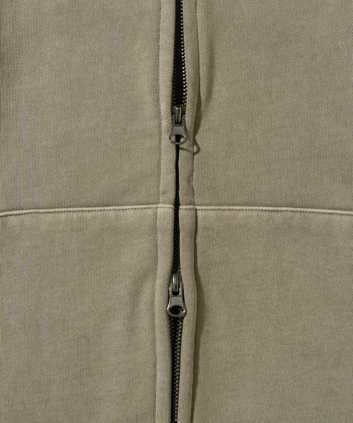 핍스 모터사이클(PHYPS MOTORCYCLE) Honda Stud Wing Washing Hoodie Zip-up_Beige