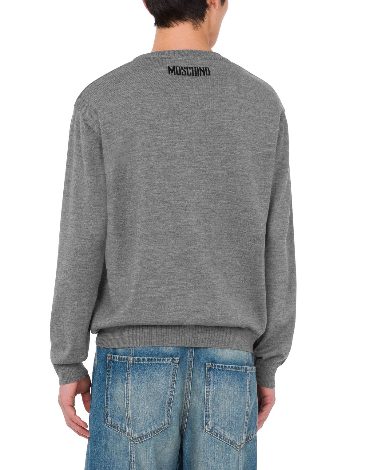 모스키노(MOSCHINO) 타이 메리노 울 니트